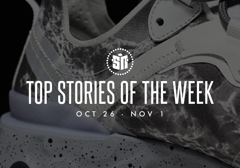 Fourteen Can’t Miss Sneaker News Headlines From October 26th To November 1st