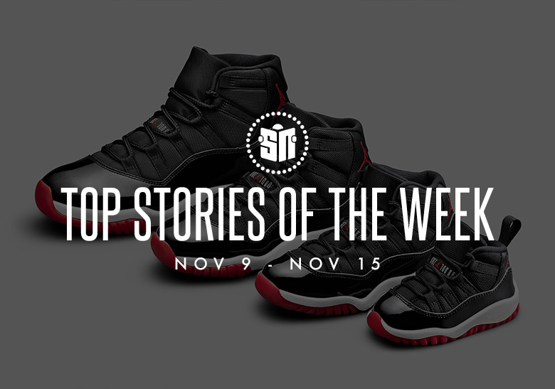 Fifteen Can't Miss Sneaker News Headlines from November 9th to November 15th