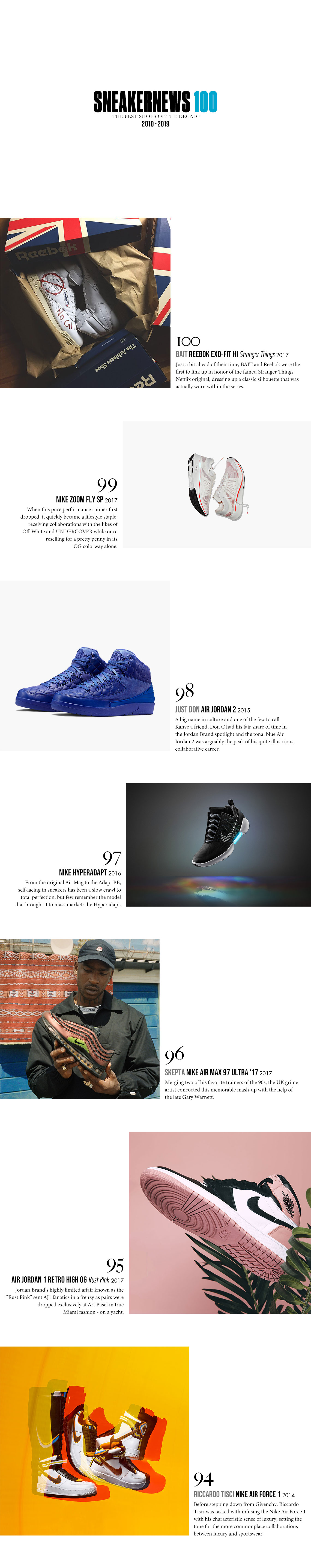 Sneaker News 100 Best Sneakers Of The 