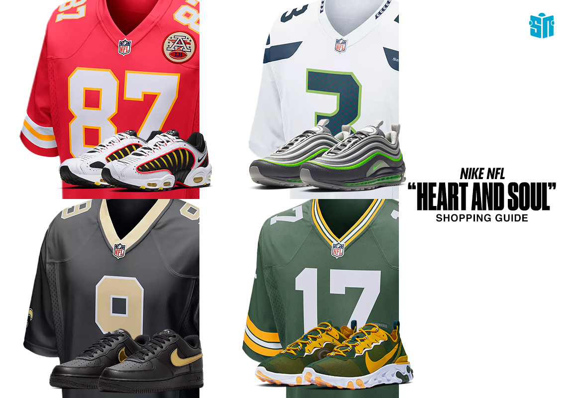 Rep The Heart And Soul Of Your Favorite NFL Team With These Nike Jersey/Footwear Pairings