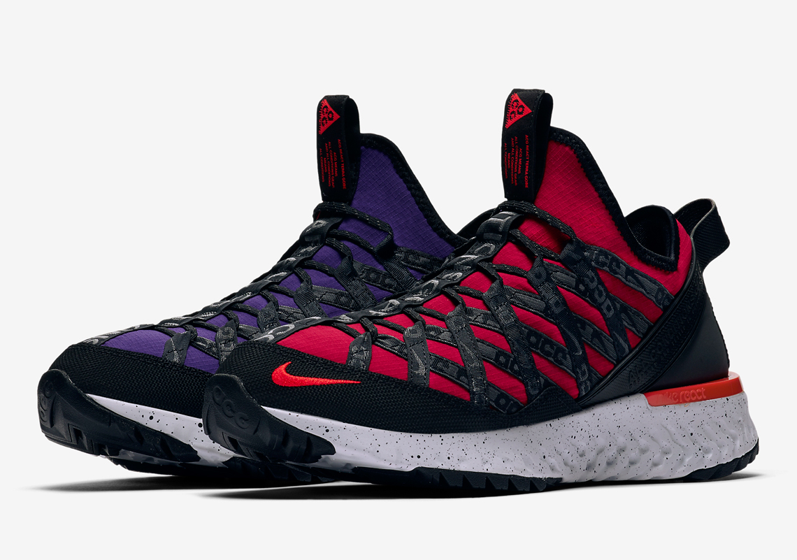 The Nike ACG Terra Gobe Alternates Purple And Red Uppers