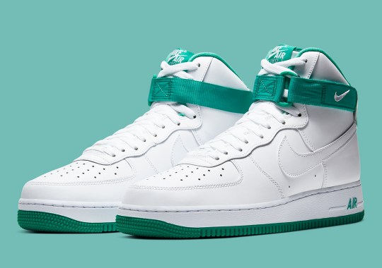 Nike Continues Its Run Through Basic Colorways With The Air Force 1 High In Neptune Green