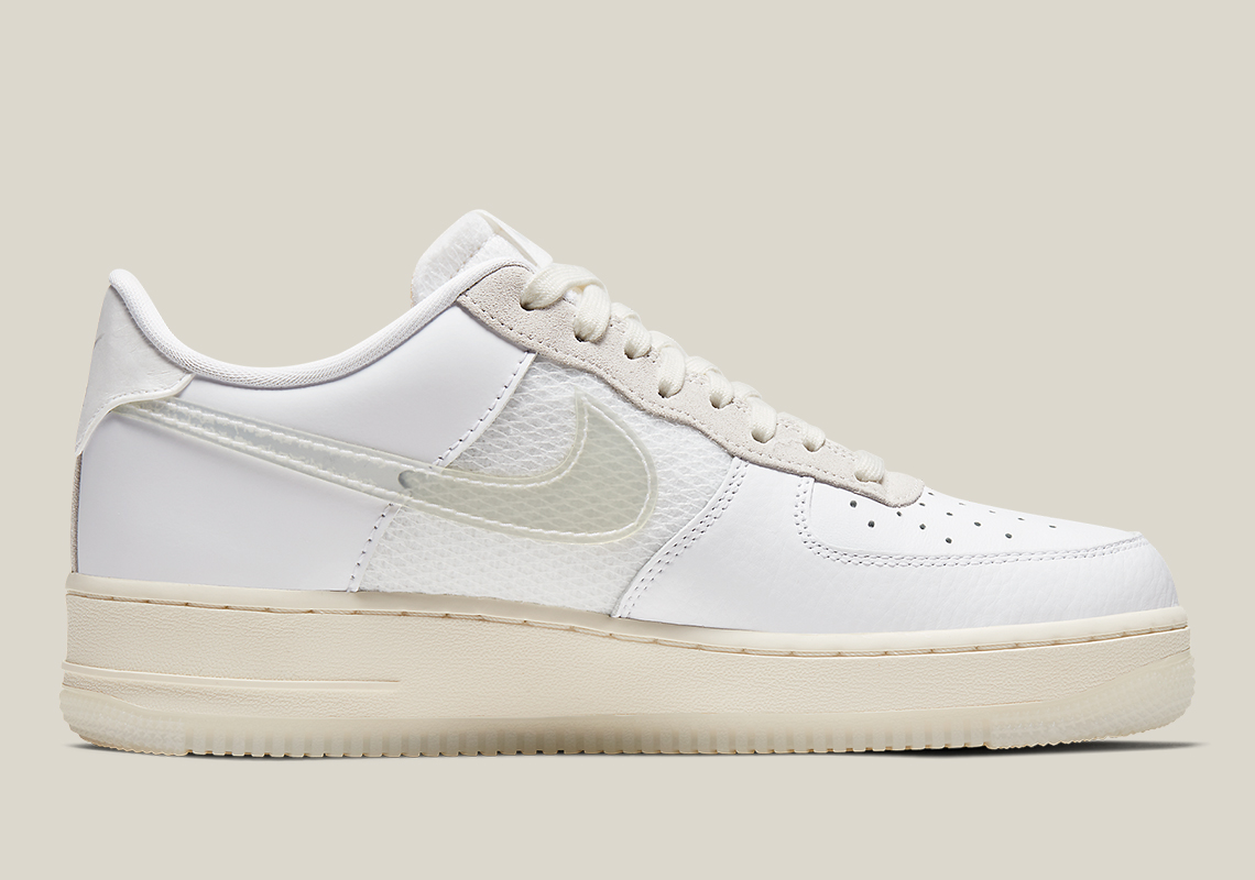 clear bottom air force ones