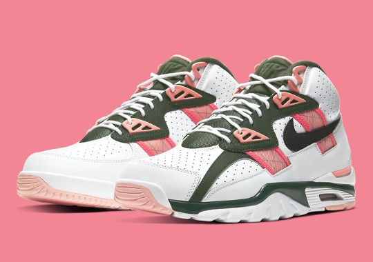 The Nike Air Trainer SC High Pairs Up Pink Quartz With Olive