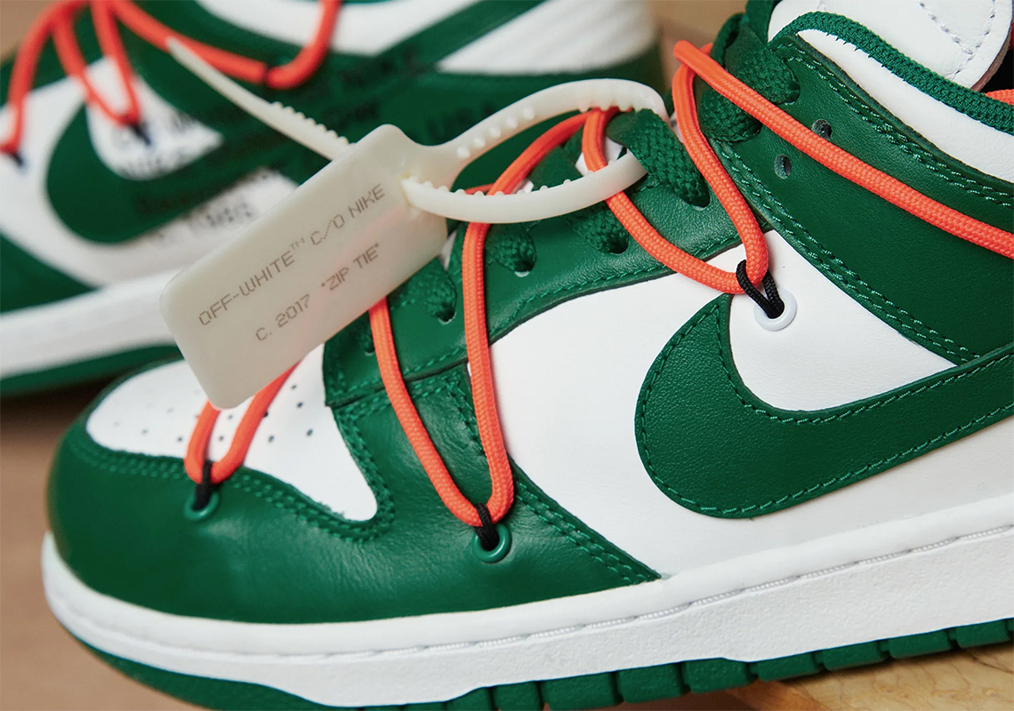 Off-White Nike Dunk Low Green CT0856-100 Store List | SneakerNews.com