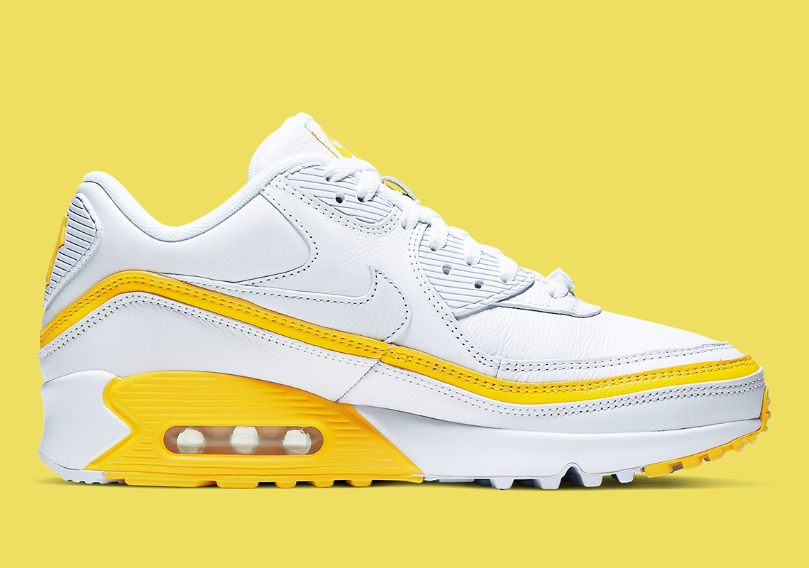 Air max 90 outlet x undefeated white/opti yellow