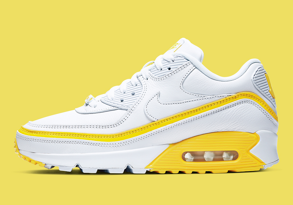 UNDEFEATED Nike Air Max 90 White Yellow CJ7197-101 Release Date ...