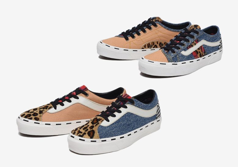 The Vans "Bender Pack" Dresses Up The Bold NI And Bess NI In A Mixed Patchwork