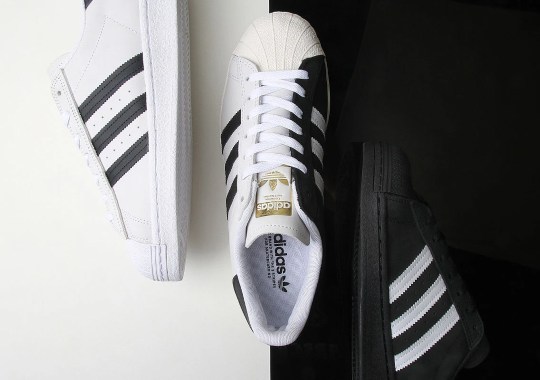 The Iconic White and Black adidas Superstar Combine Into One Split-Colored Release