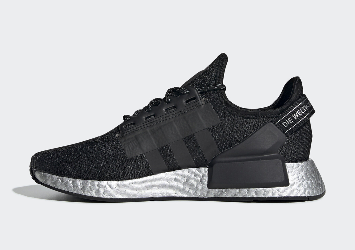 adidas silver and black