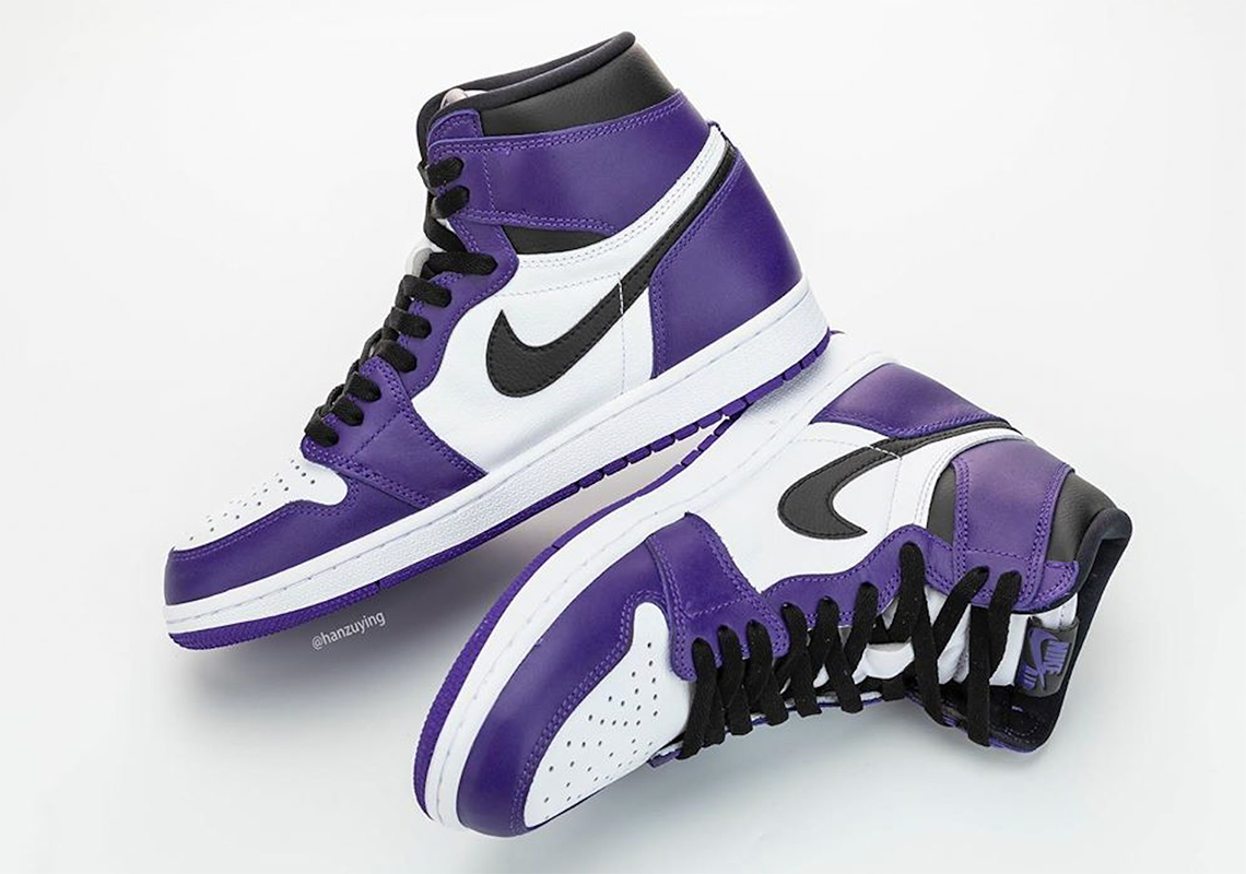 jordan retro 1 purple and black