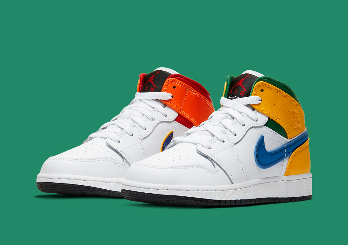 air jordan 1 mid color block