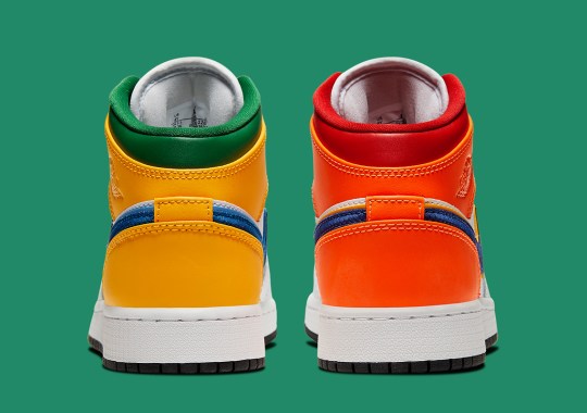 The Air Jordan 1 Mid Continues The Alternate Color-blocking Trend With Kids-Only Release