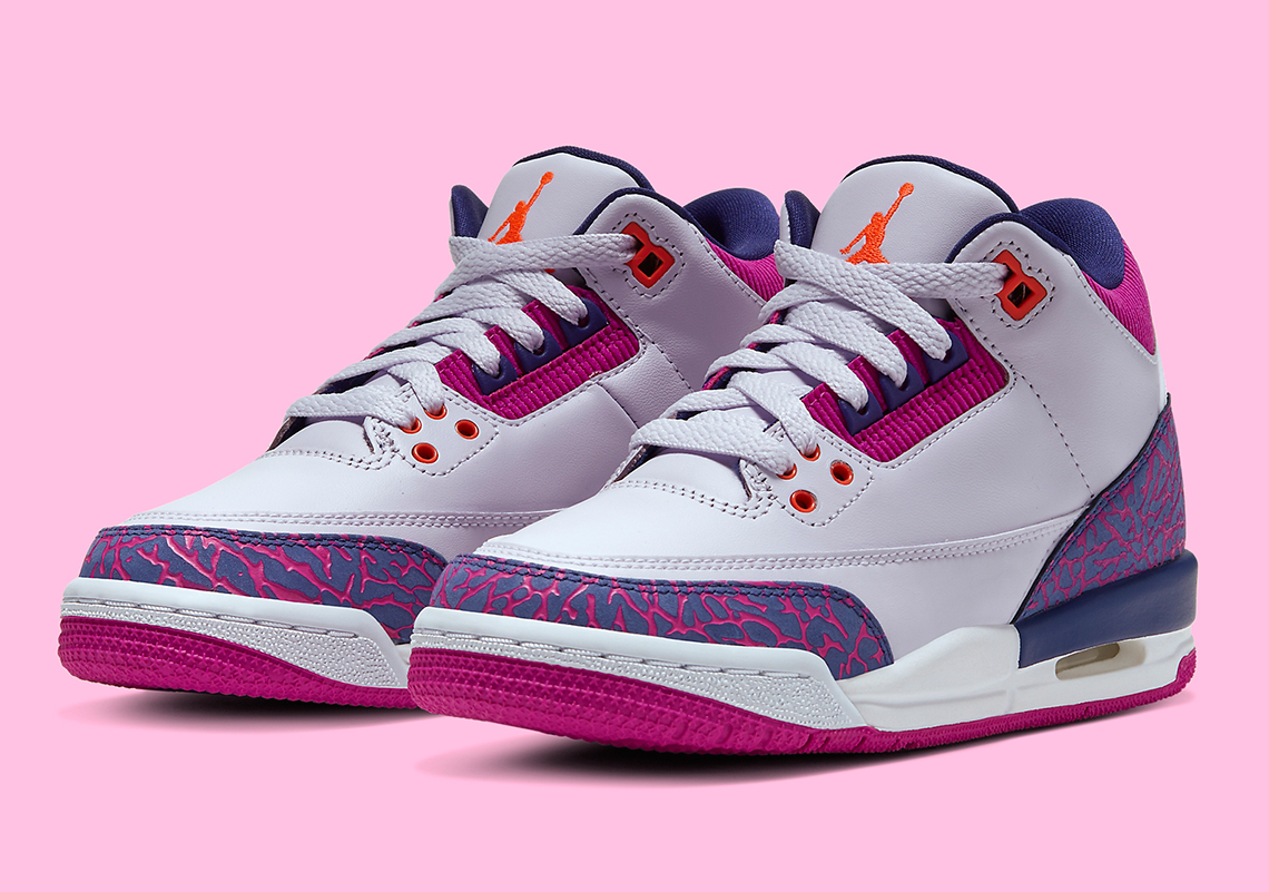 Air Jordan 3 Kids Purple Pink Release Info
