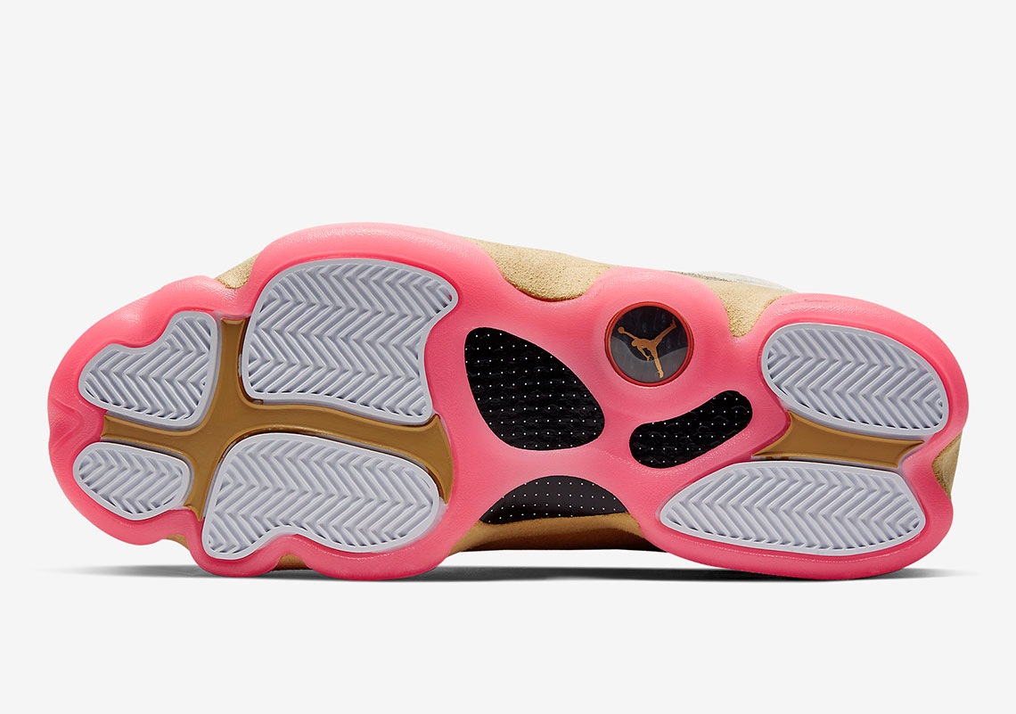 jordan 13 pink and tan