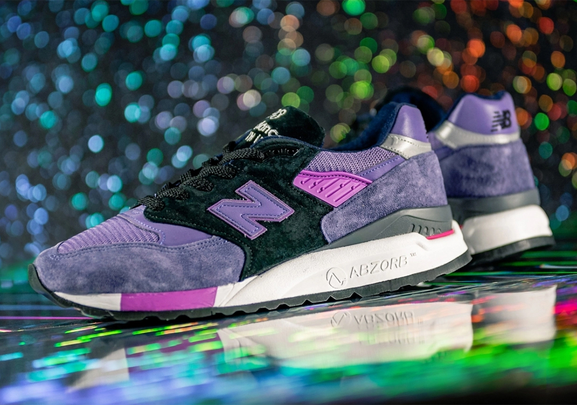 new balance purple and black