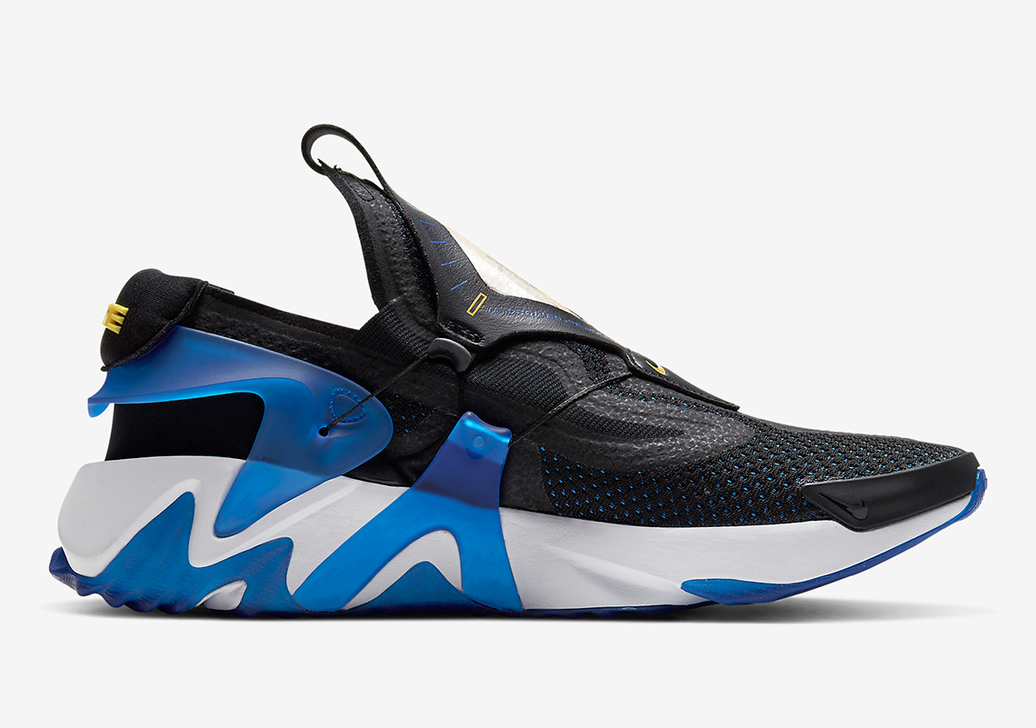 Nike Adapt Huarache Black Racer Blue BV6397-002 | SneakerNews.com