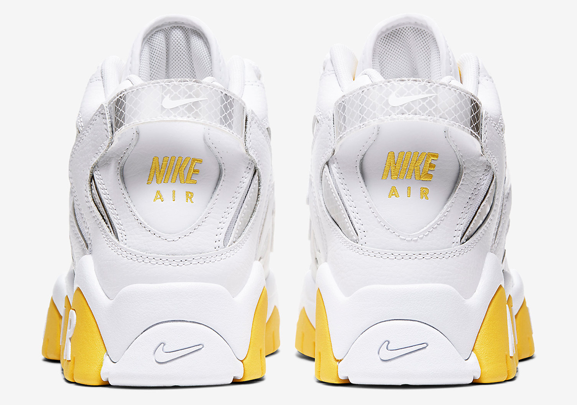 NIke Air Barrage Mid CJ95740-100 White Yellow