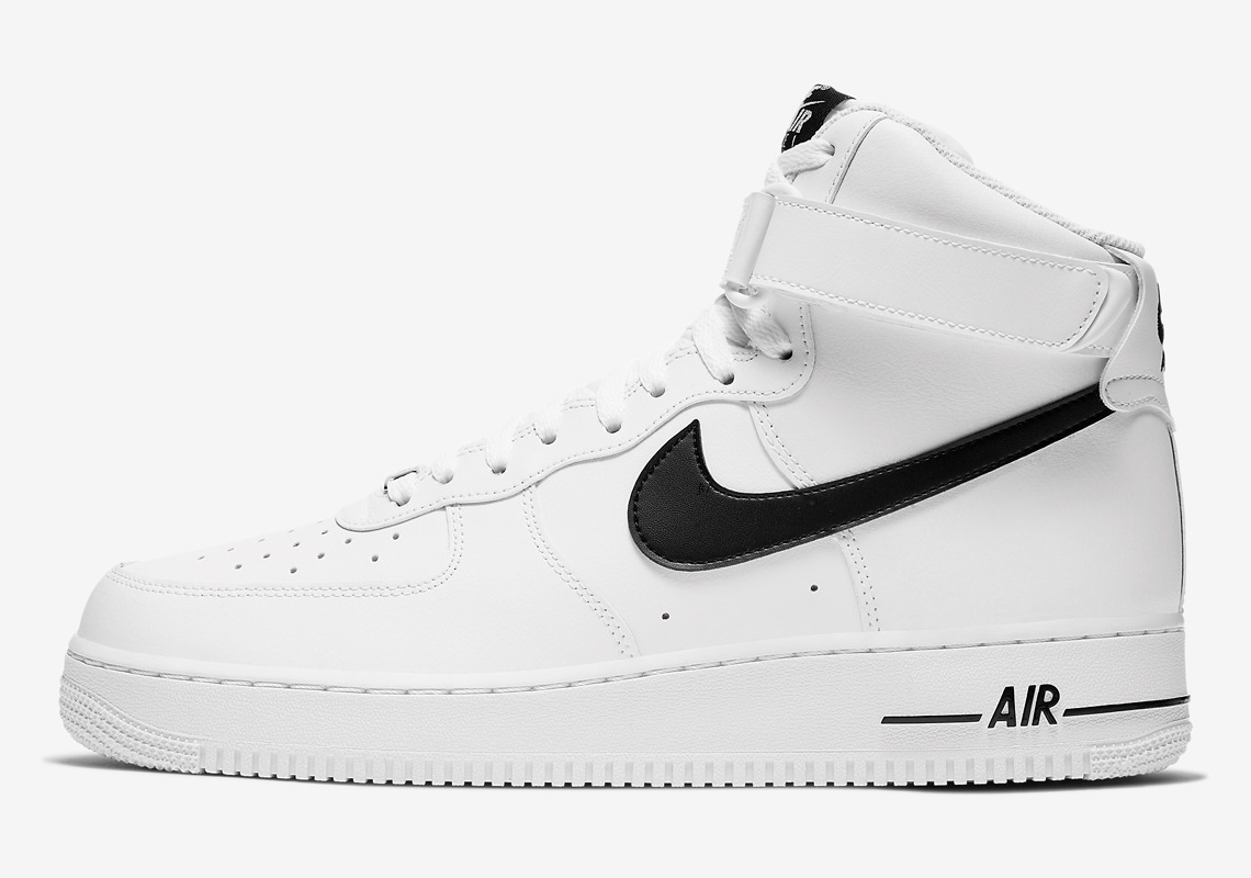 nike air force 1 high black and white