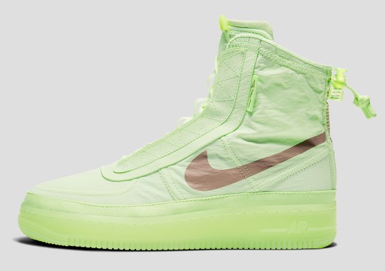 The Nike Air Force 1 High Shell Is Covered In Volt Exteriors