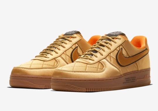 The Nike Air Force 1 Goes For A Golden Flight Jacket Aesthetic
