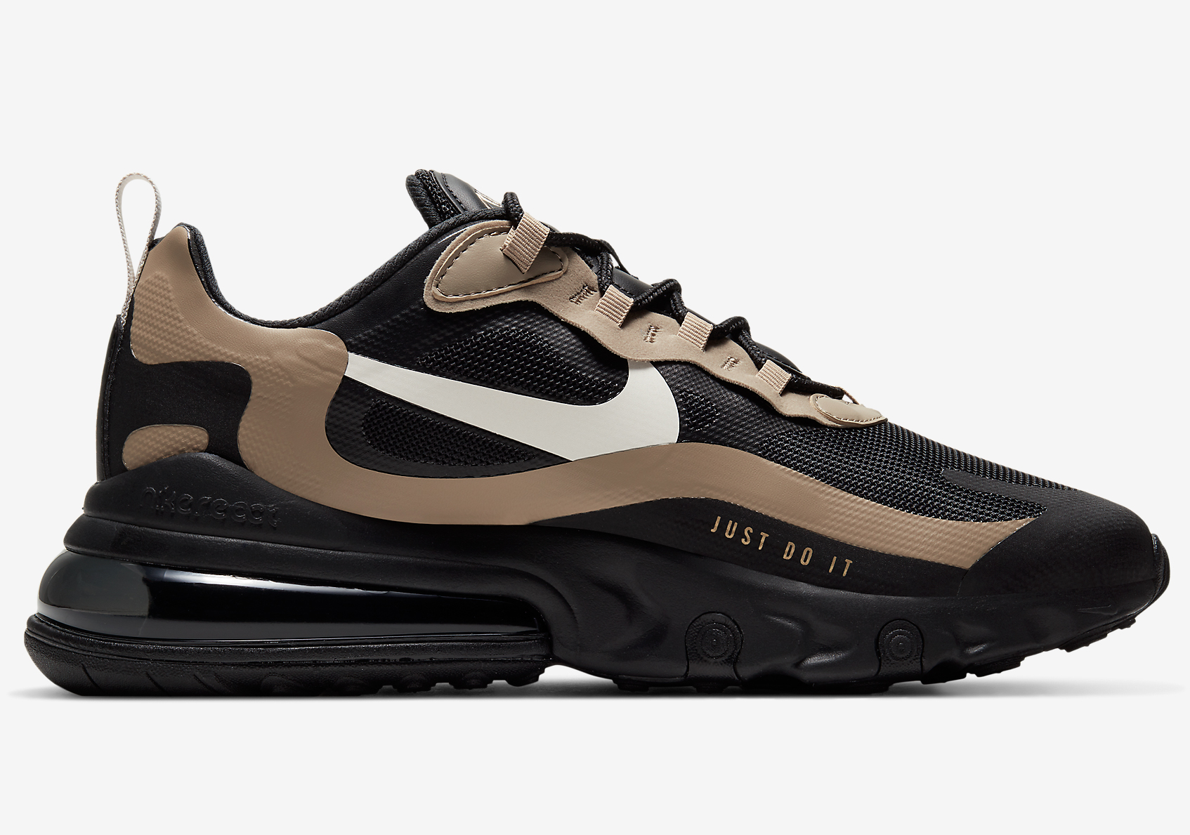 Nike Air Max 270 React CV1632 001 Black Tan SneakerNews