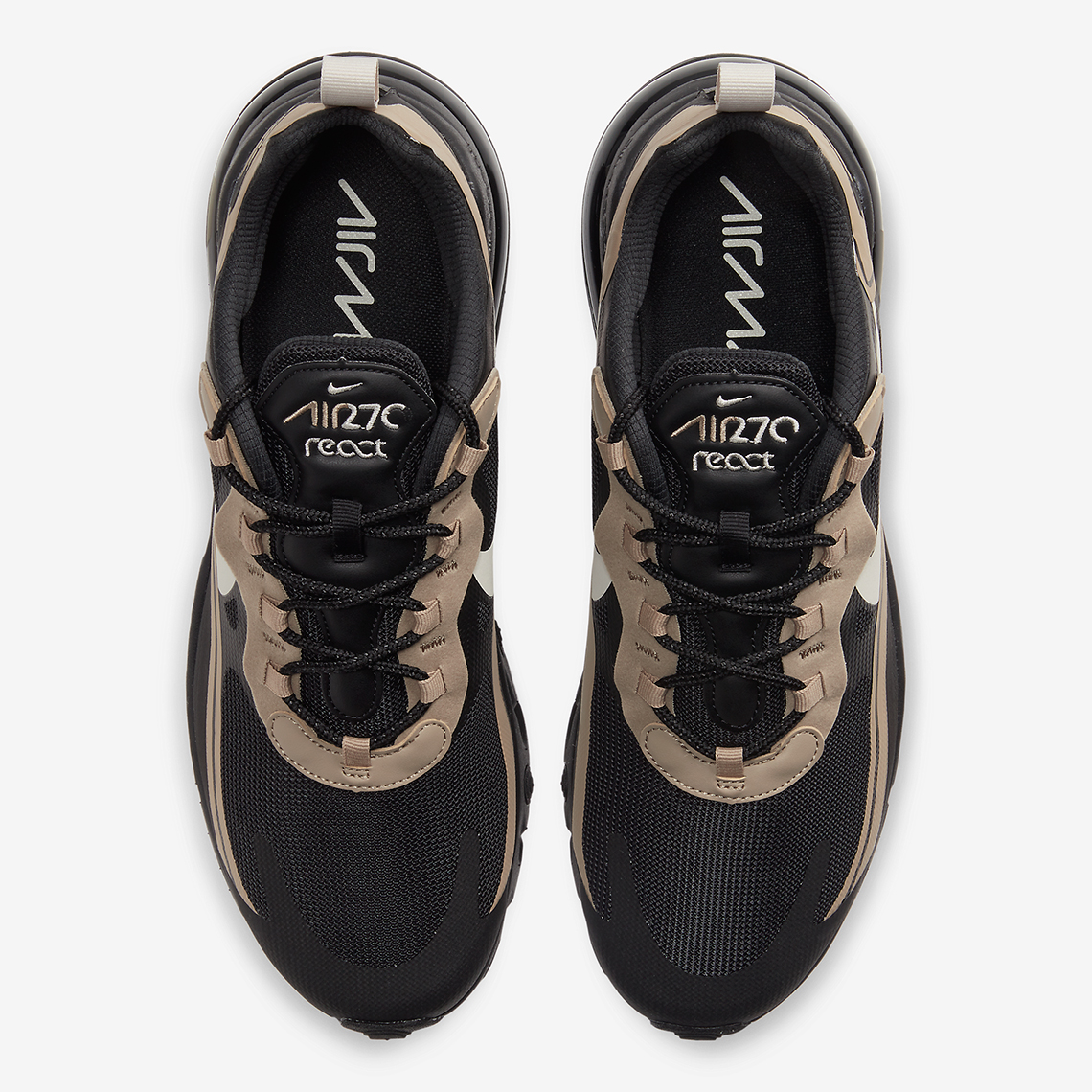 Nike Air Max 270 React CV1632_001 Black Tan | SneakerNews.com