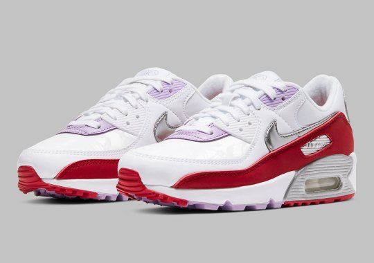 The Recrafted Nike Air Max 90 Celebrates Chinese New Year 2020 With Red And Silver
