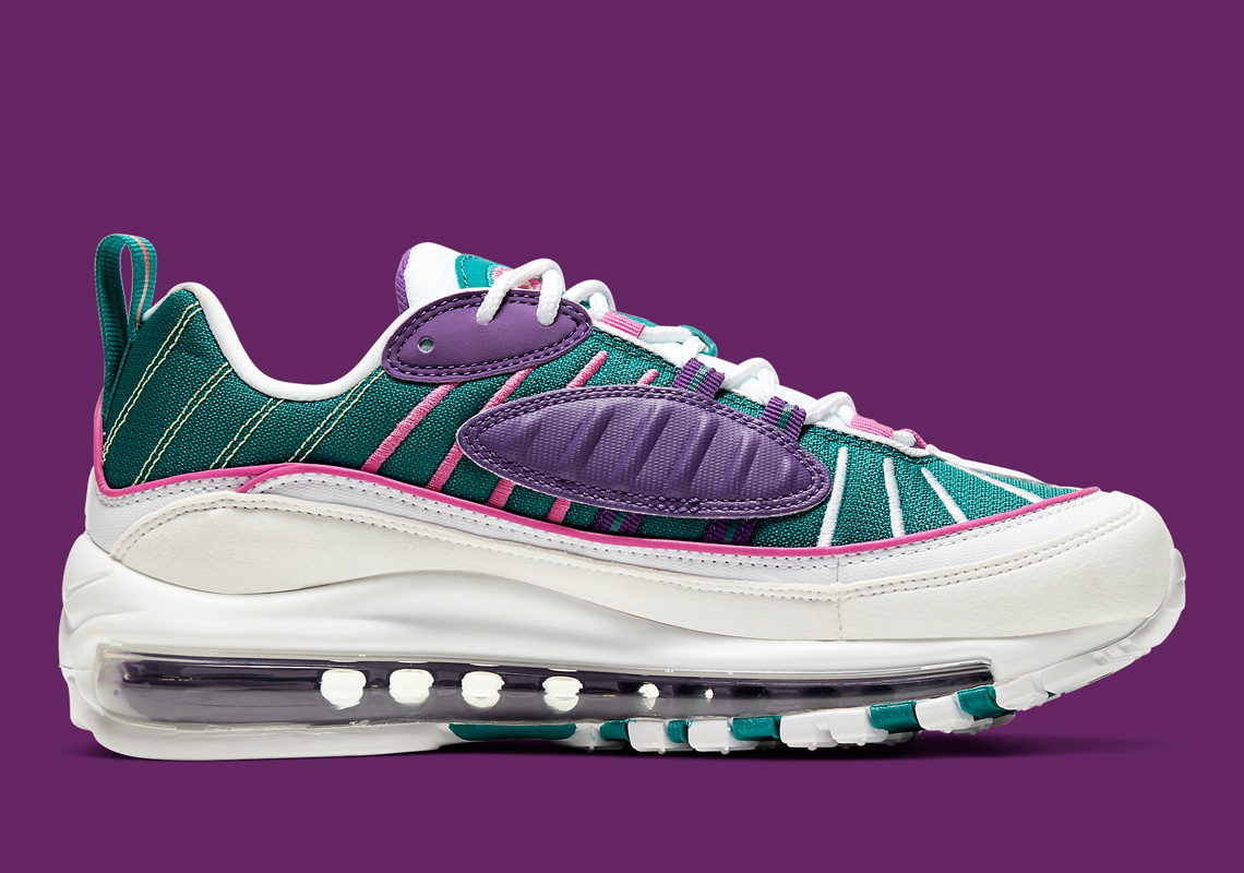 air max 98 purple and teal