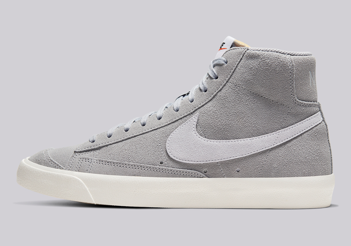 grey nike suede shoes
