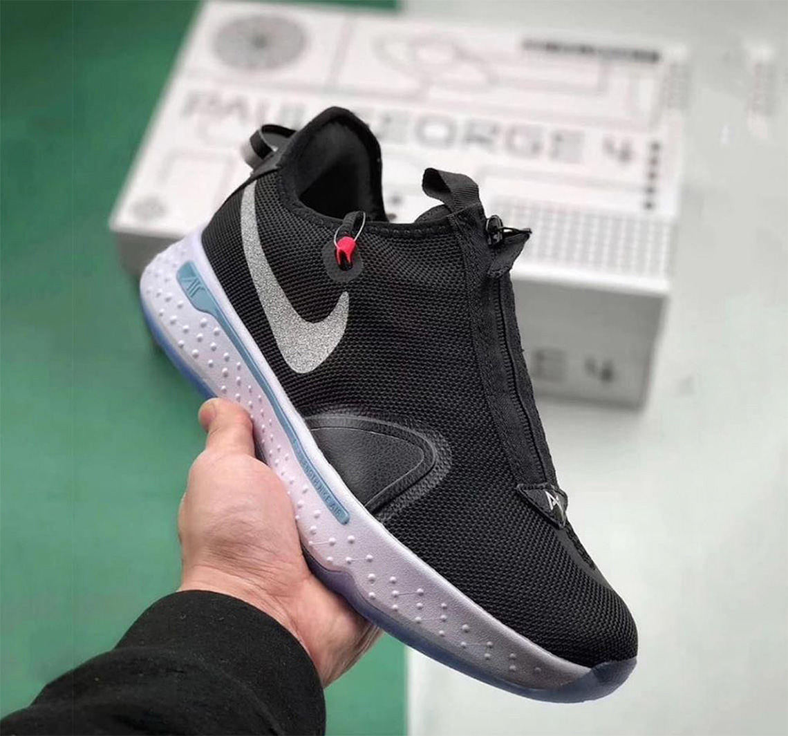 Nike Pg 4 Black Silver First Look 1