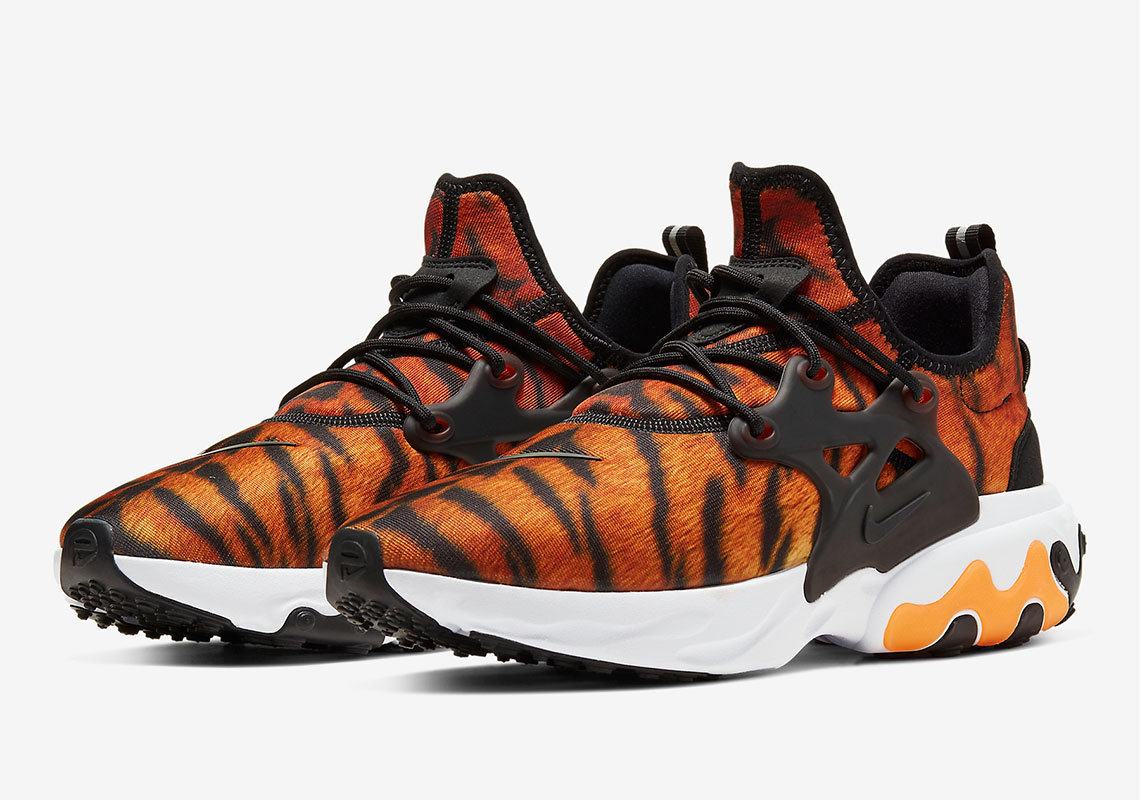 Nike React Presto Receives Tiger Stripe Makeover: Official Photos