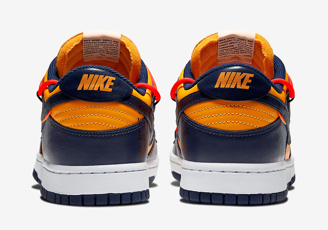 Off White Nike Dunk Low Michigan Ct0856 700 Official Images 1