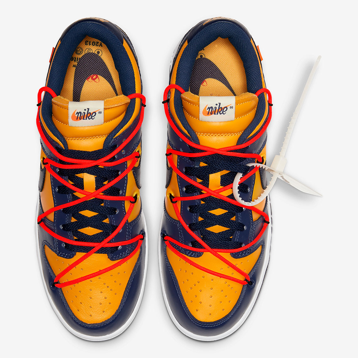 Off White Nike Dunk Low Michigan Ct0856 700 Official Images 3