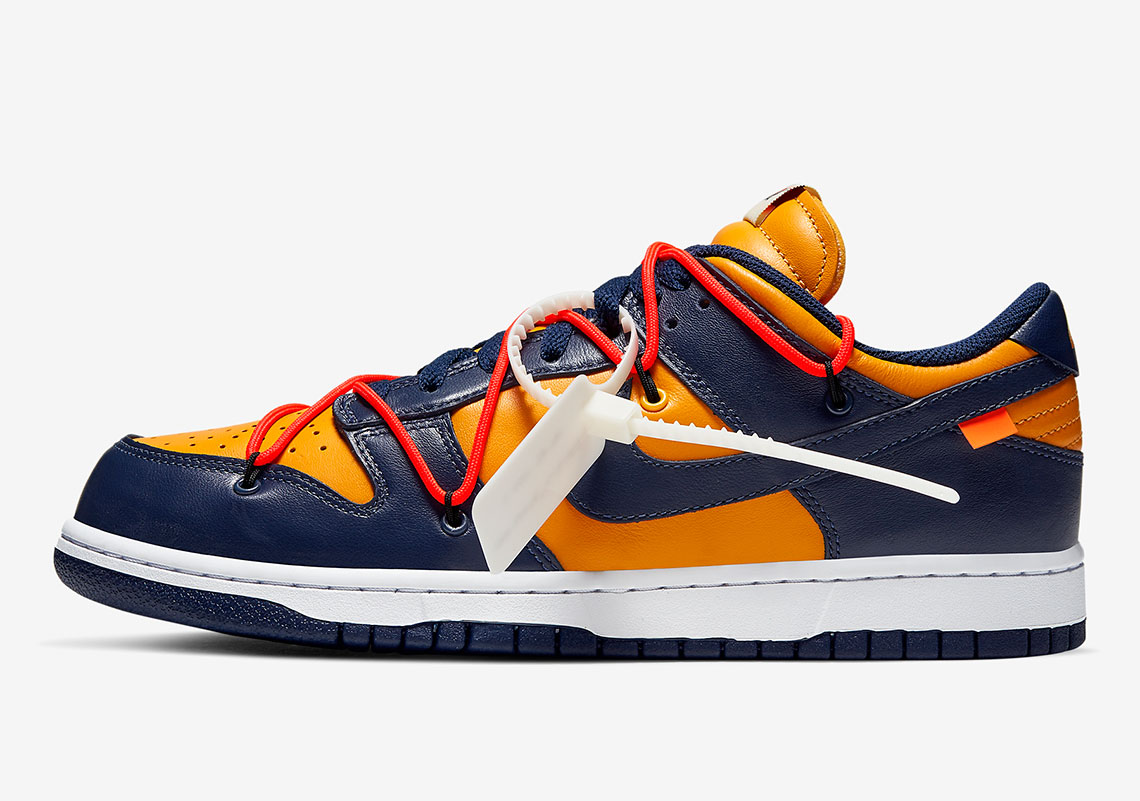 Off White Nike Dunk Low Michigan Ct0856 700 Official Images 4