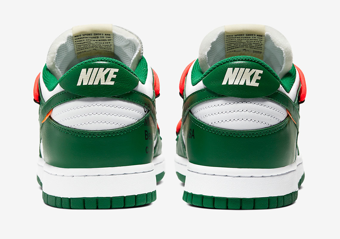 Off White Nike Dunk Low Pine Green Ct0856 100 Official Images 13