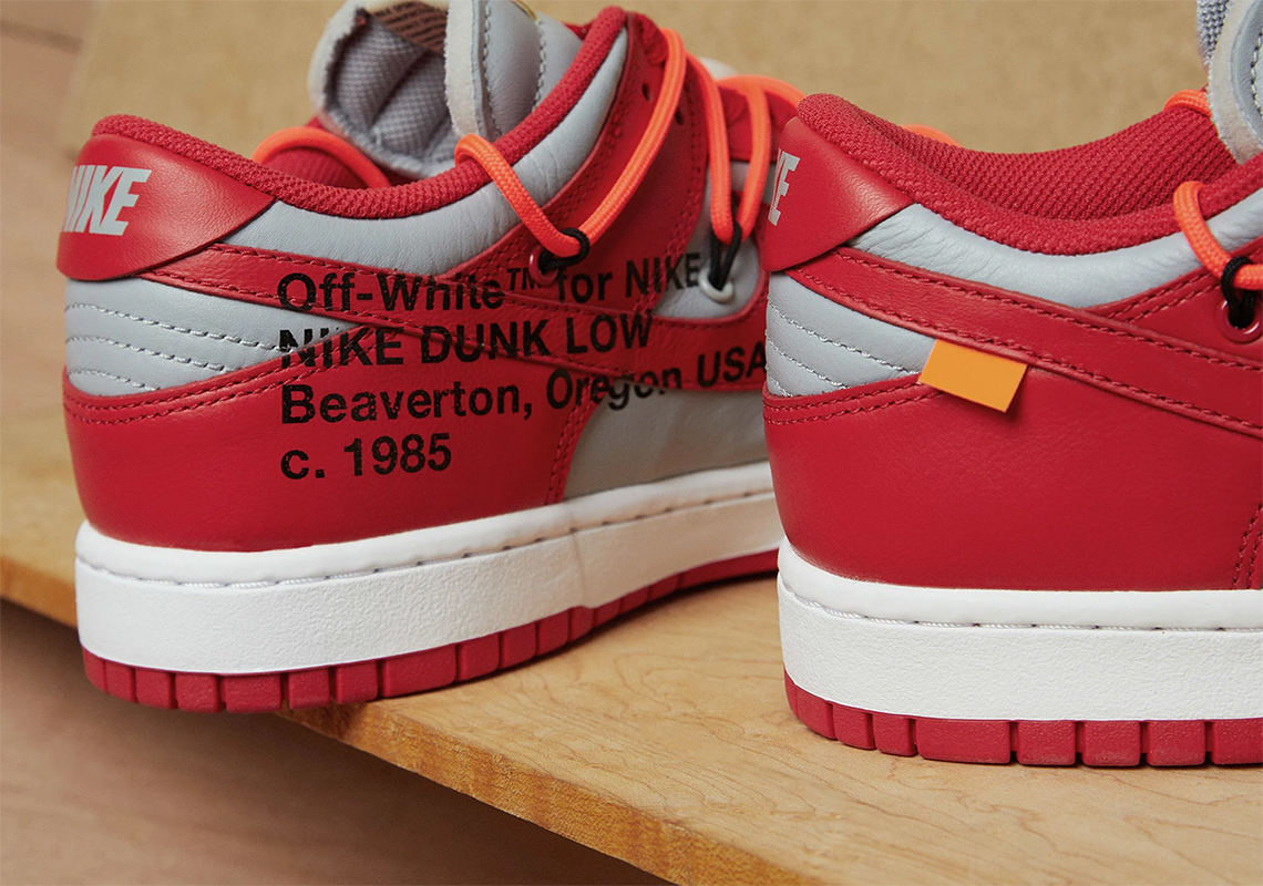 Off White x Nike Dunk Low UNLV Release Date