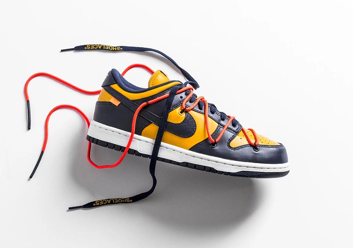 Off-White Nike Dunk Low Red Michigan Green Release Guide