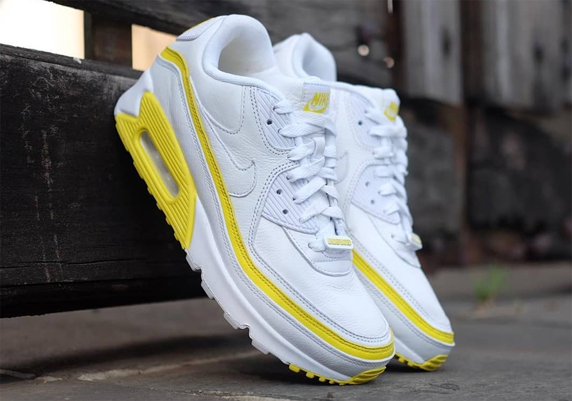 Undefeated Nike Air Max 90 White Yellow CJ7197-101 | SneakerNews.com