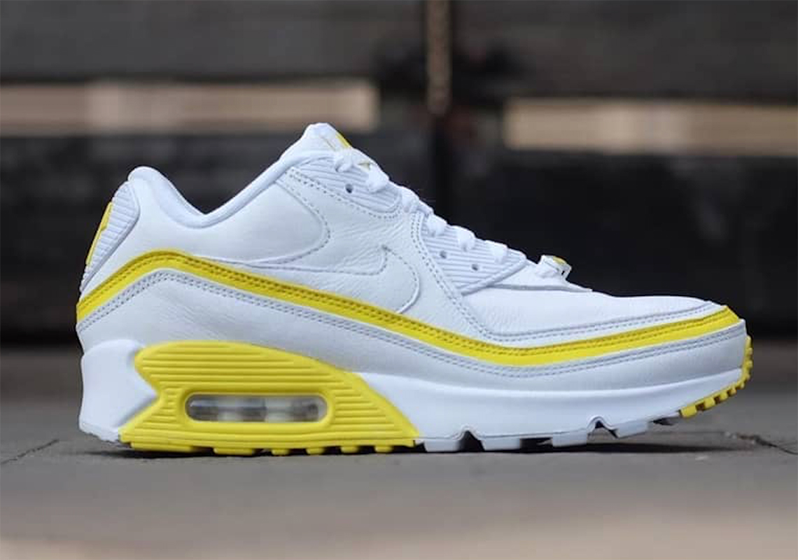 Undefeated Nike Air Max 90 White Yellow CJ7197-101 | SneakerNews.com