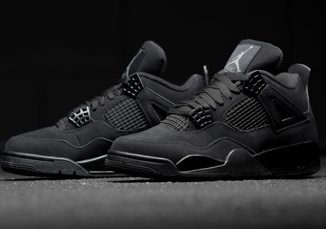 jordan retro 4 black car