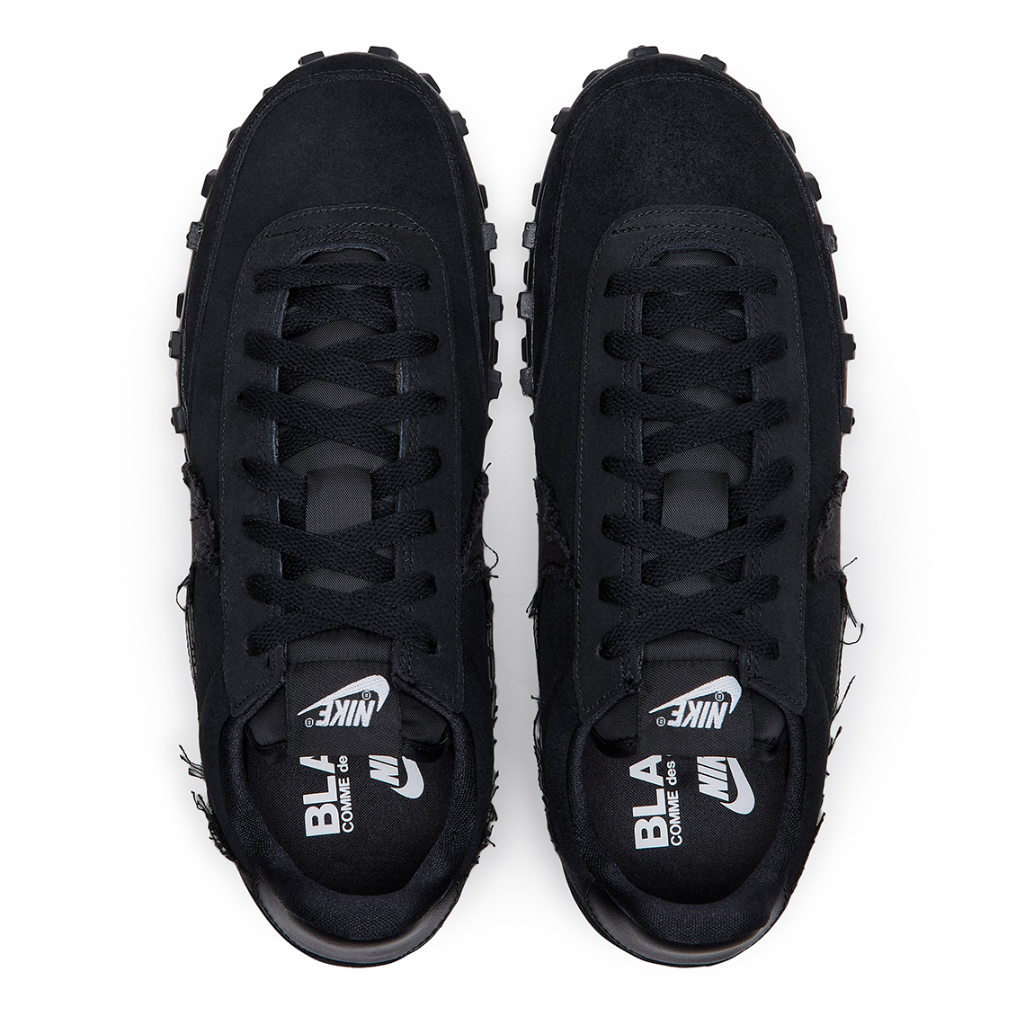 black cdg nike waffle racer 2