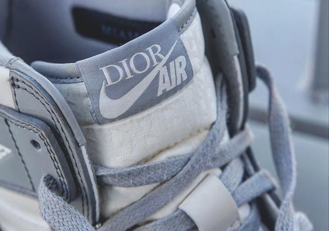 Dior Air Jordan 1 High Detailed Photos 4
