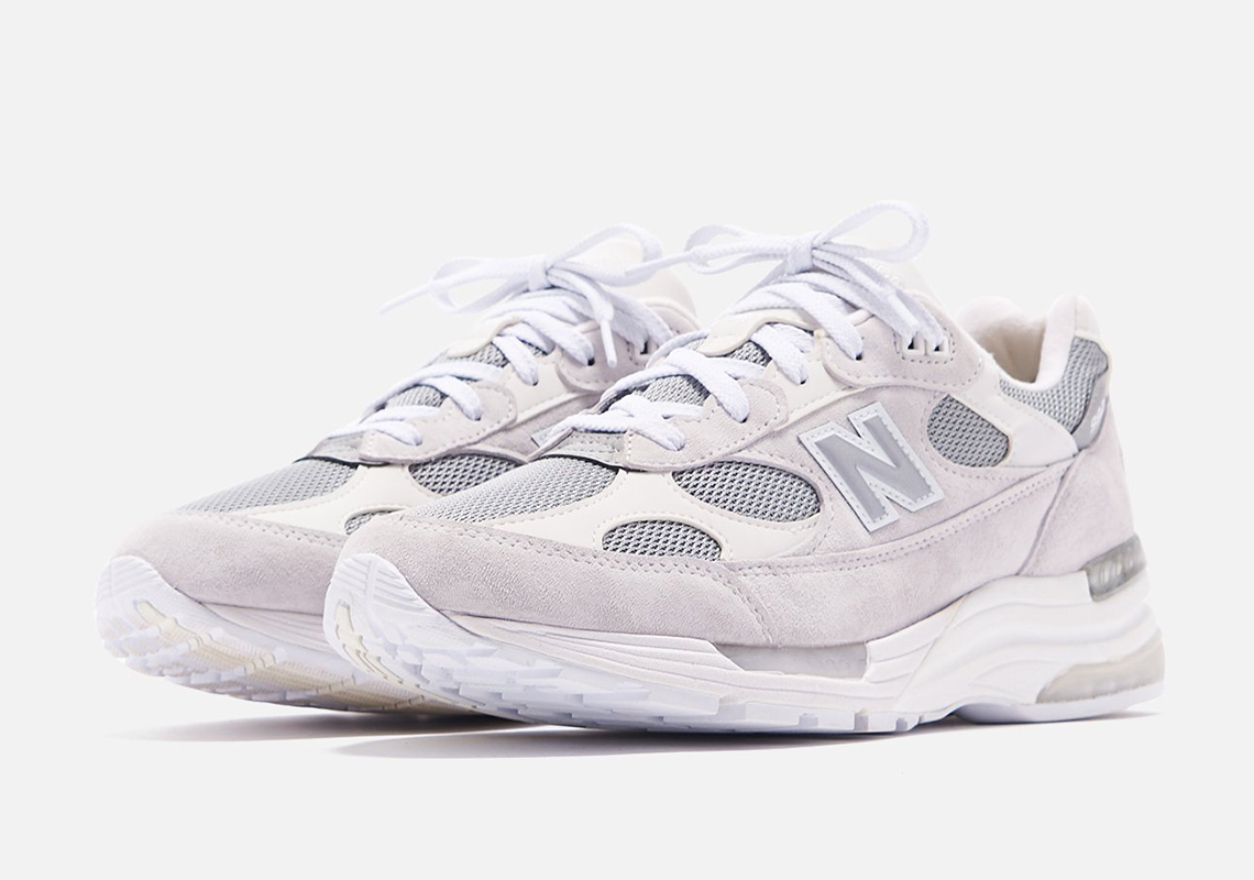 New Balance 992 White Silver Release 