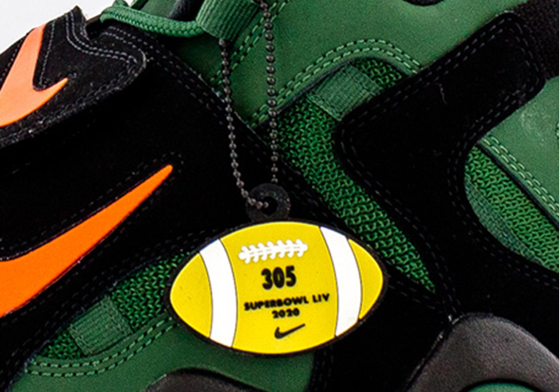 nike air barrage orange and green