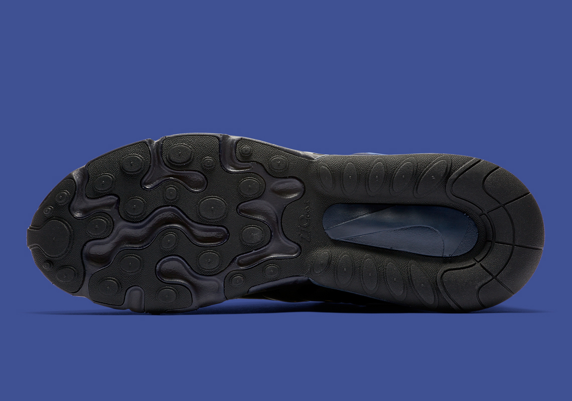 Release Date: Nike Air Max 270 React ENG Black Dark Smoke Grey •