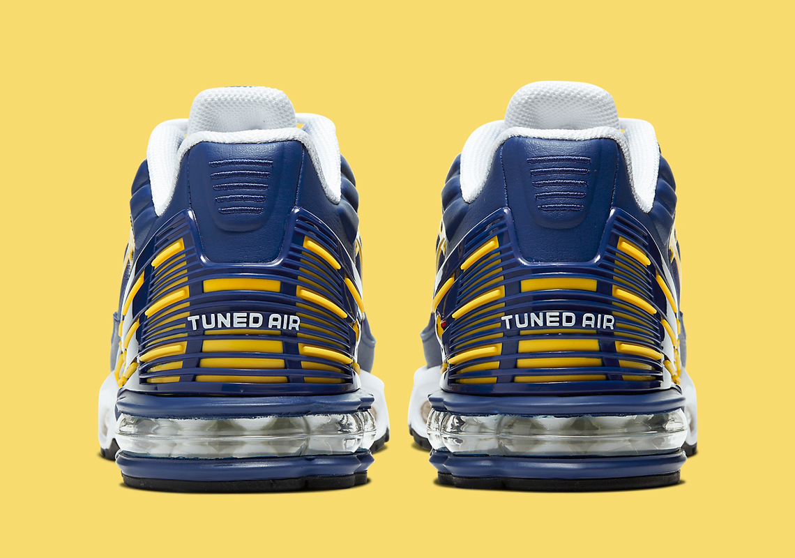 nike air max plus blue and yellow