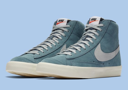 The Nike Blazer Mid ’77 Drops Soon In Thunderstorm Blue Suede