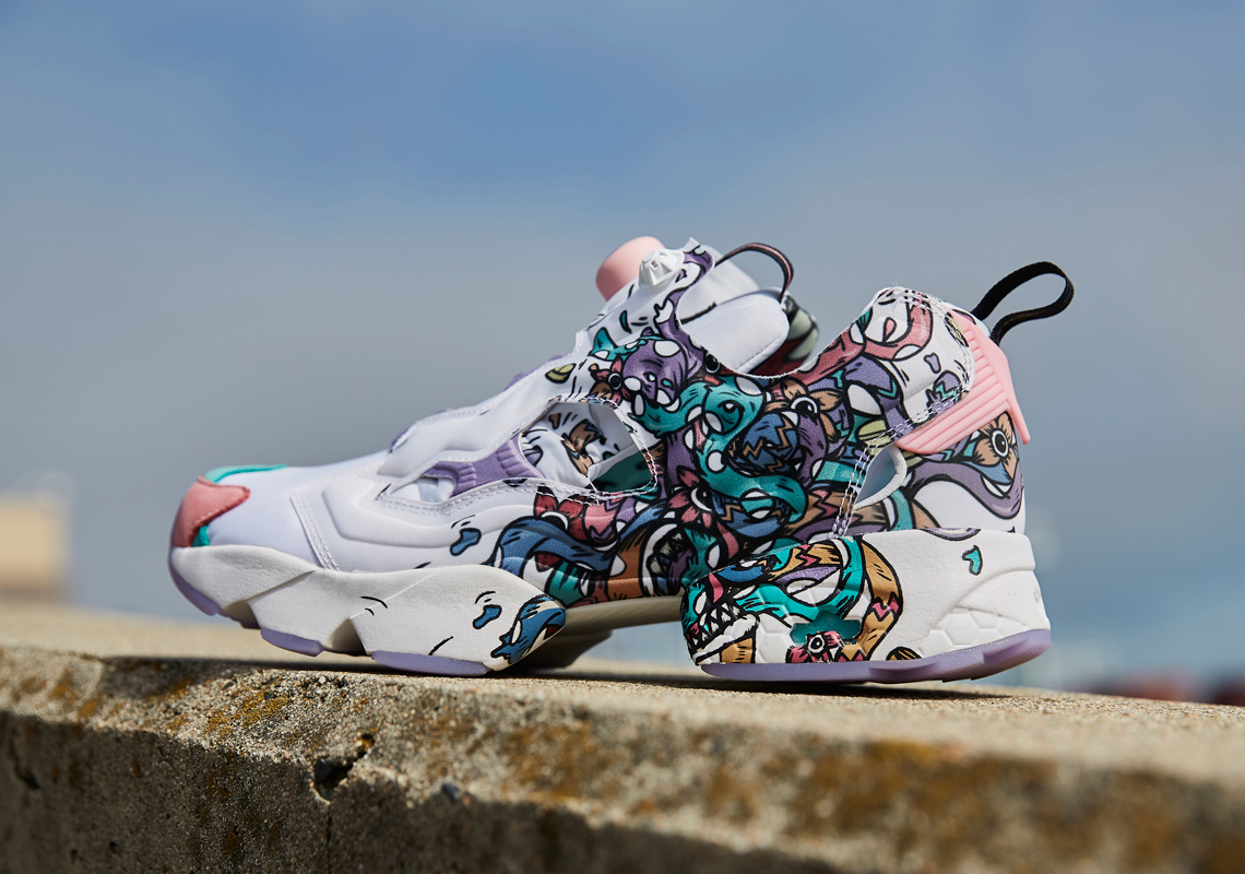 Visual Artist Distortedd Adds Her Flair To The Continuing on with the Reebok