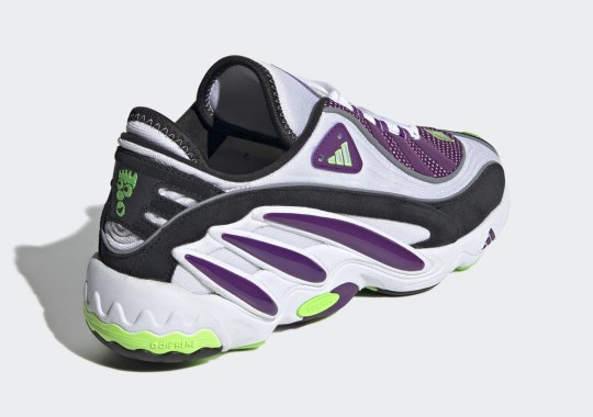 The adidas EQT Solution Appears In Glory Purple And Solar Green